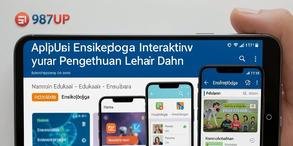 Antarmuka aplikasi Ensiklopedia yang menarik dan edukatif.
