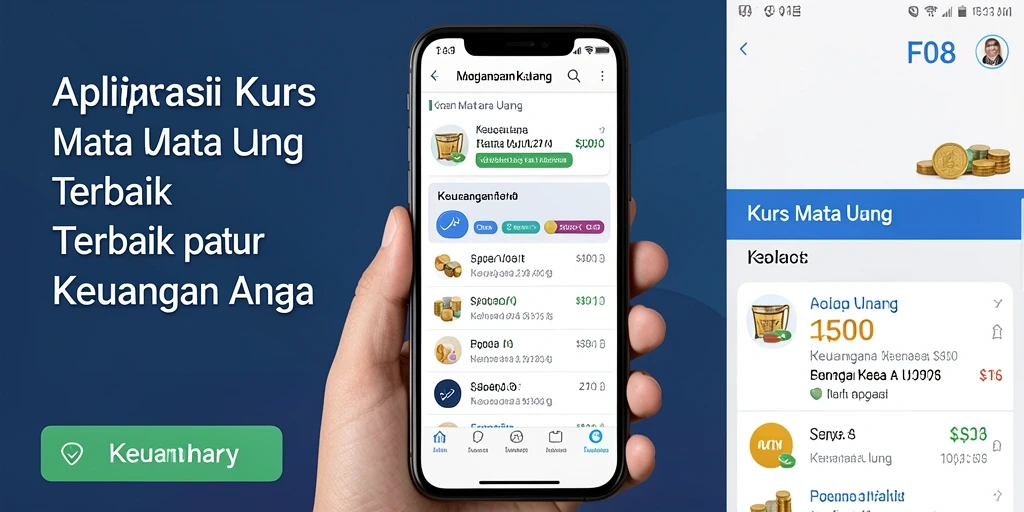 Antarmuka aplikasi F08 yang intuitif dan informatif untuk Kurs Mata Uang.