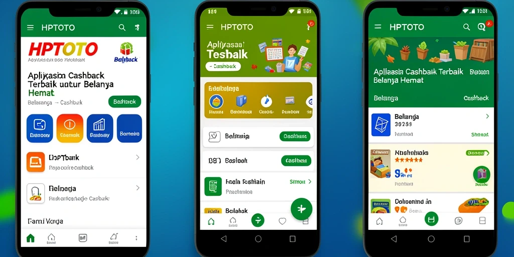 Antarmuka aplikasi HPTOTO yang mudah digunakan untuk mendapatkan cashback.