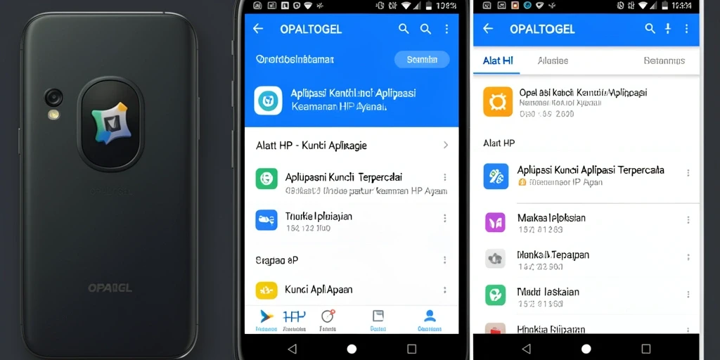 Antarmuka pengguna OPALTOGEL yang intuitif dan mudah digunakan.